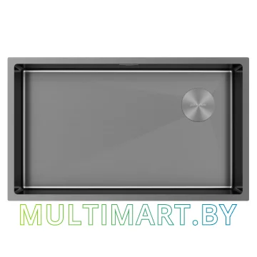 Кухонная мойка Paulmark Next-Skew PM887444-GM (вороненая сталь)